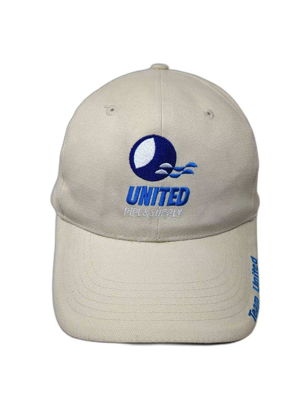 Farwest Group United Pipe Supply Flint Walling Beige Os Baseball Hat Embroidered